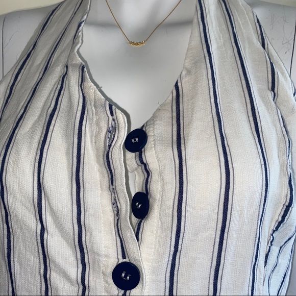 Halter Button Dress - Picture 3 of 6